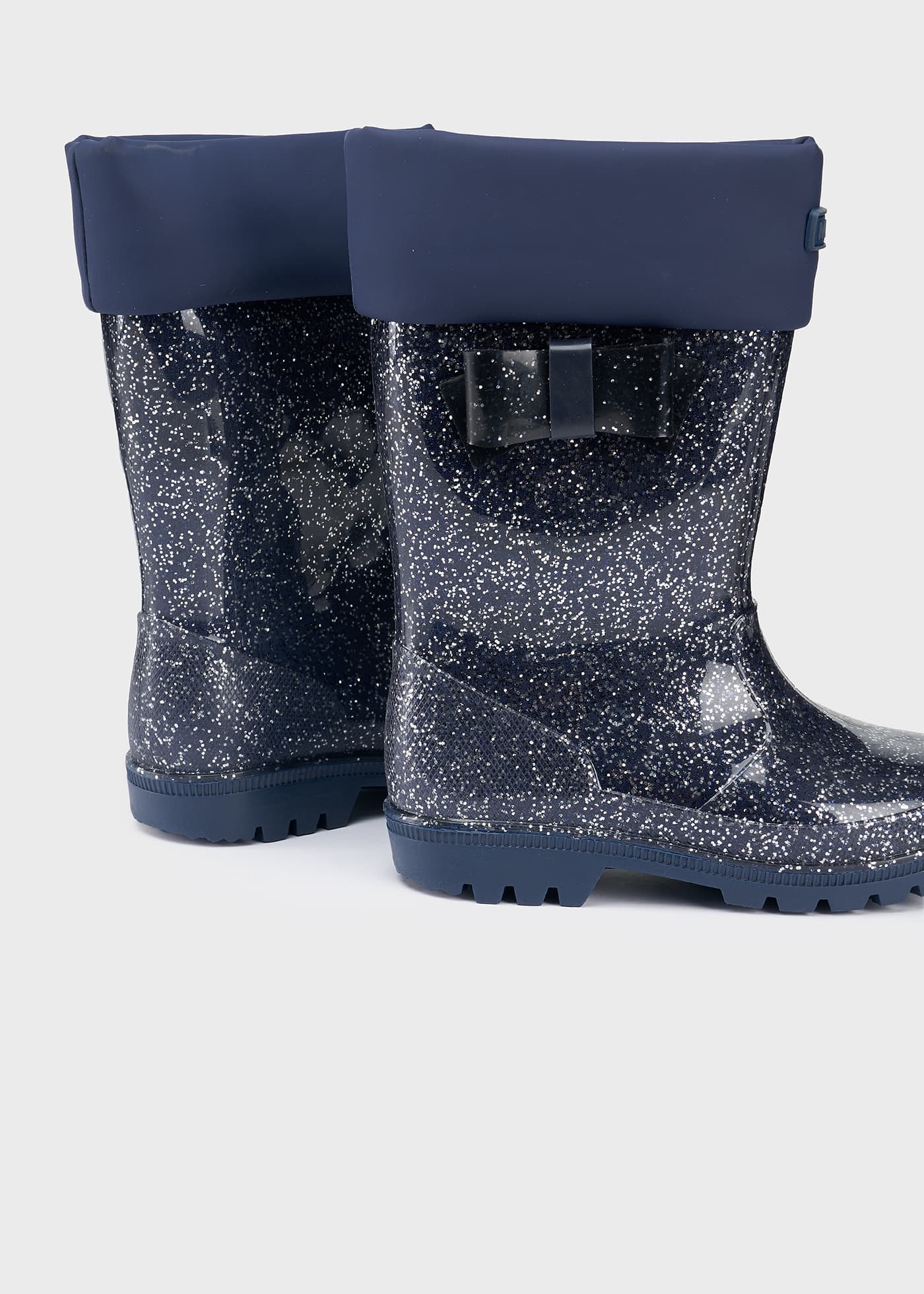 Bota de chuva com glitter para meninas