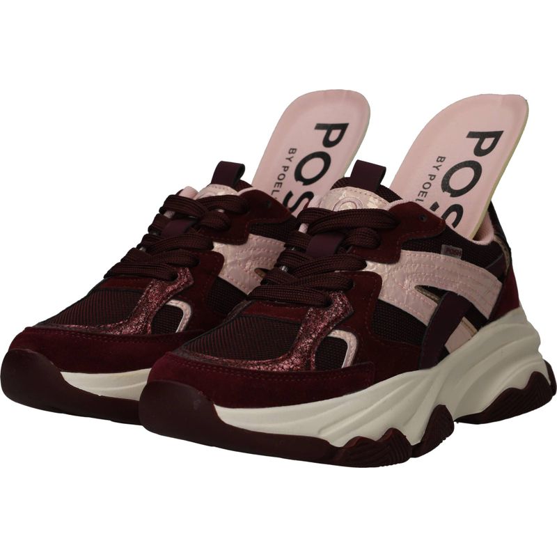 POSH by Poelman Sneakers Rood Dames
