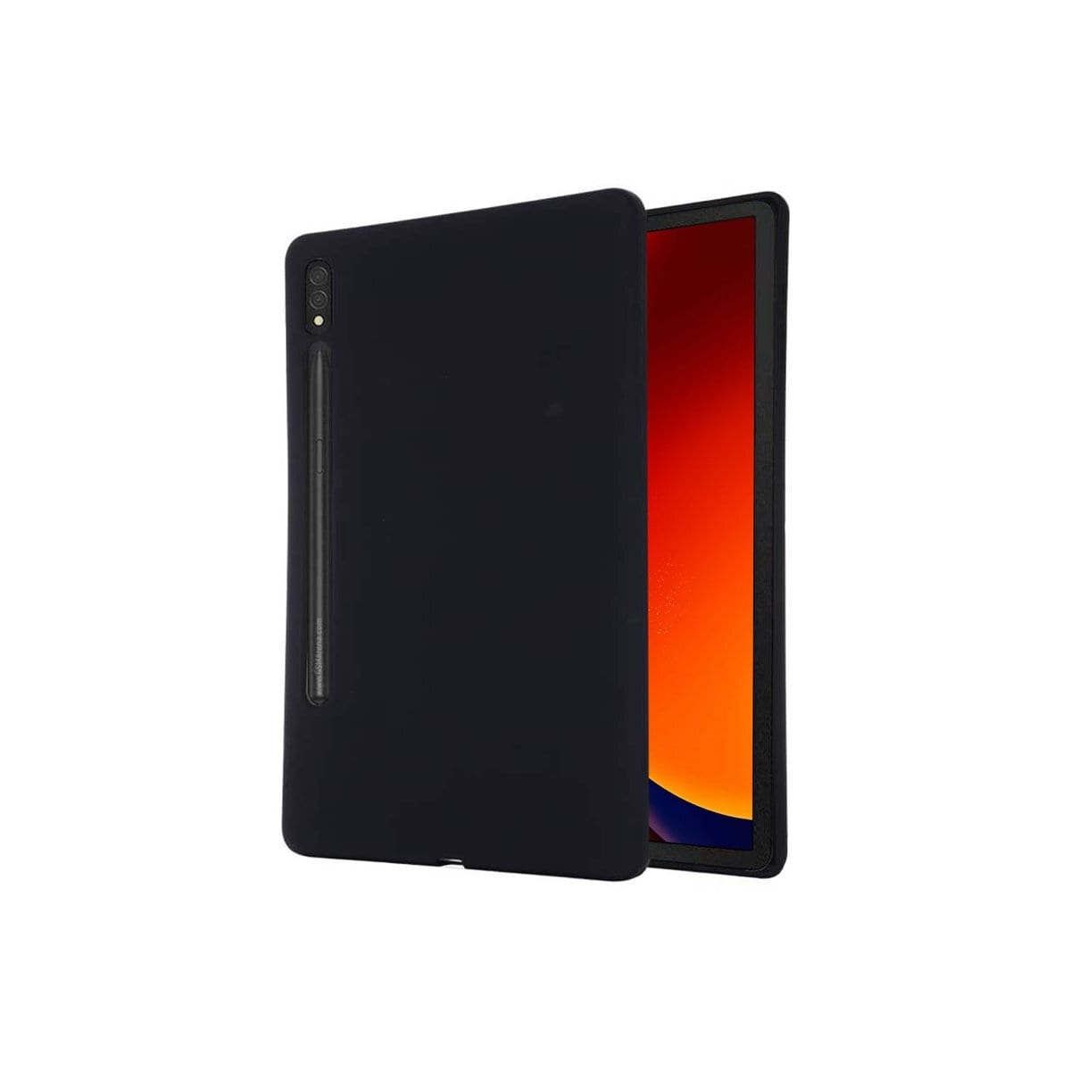 Liquid silikondeksel Samsung Galaxy Tab S9 Plus 12.4 - Svart