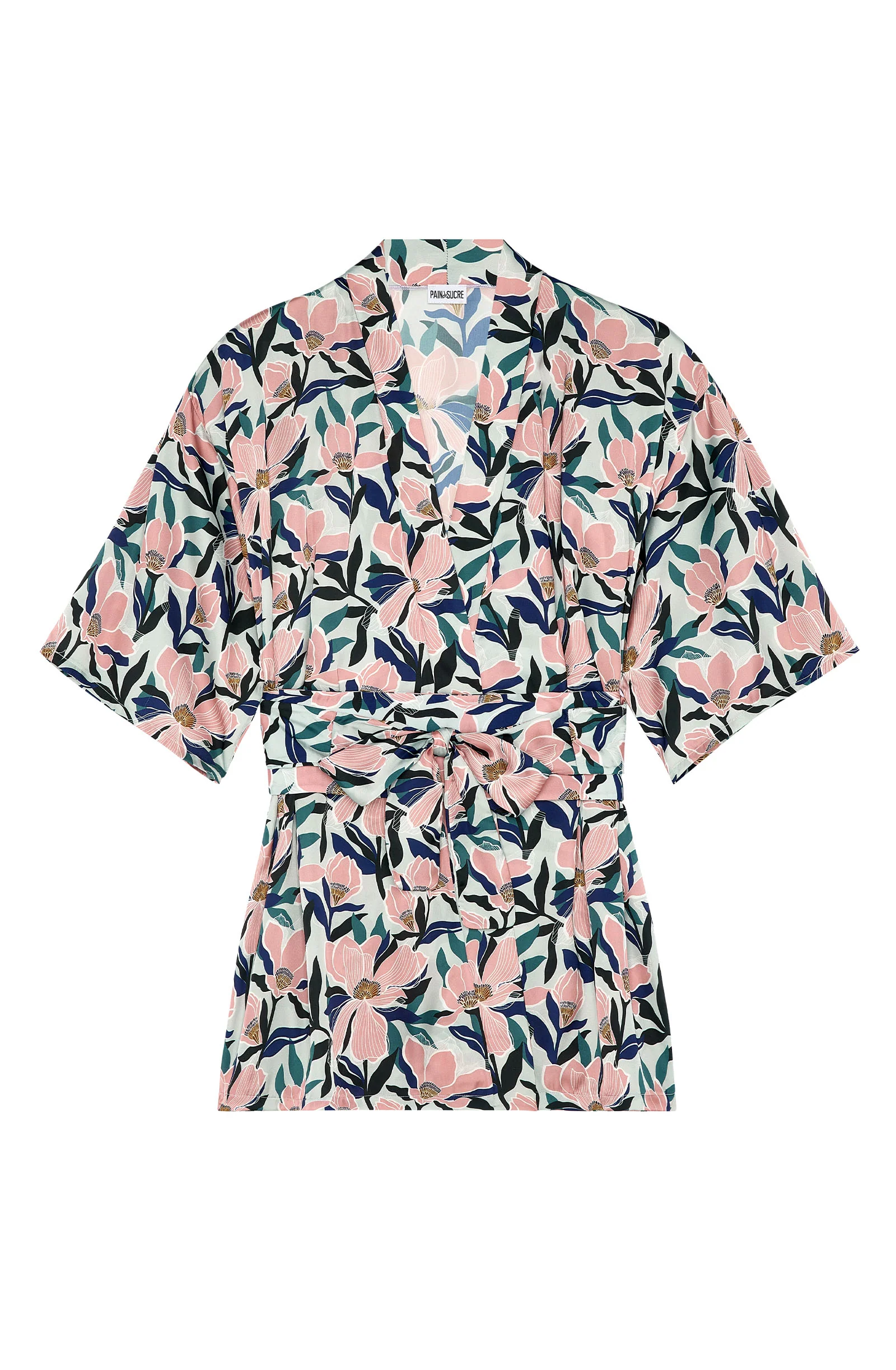 delila Kimono en satin imprimé MAGNOLIA Magnolia