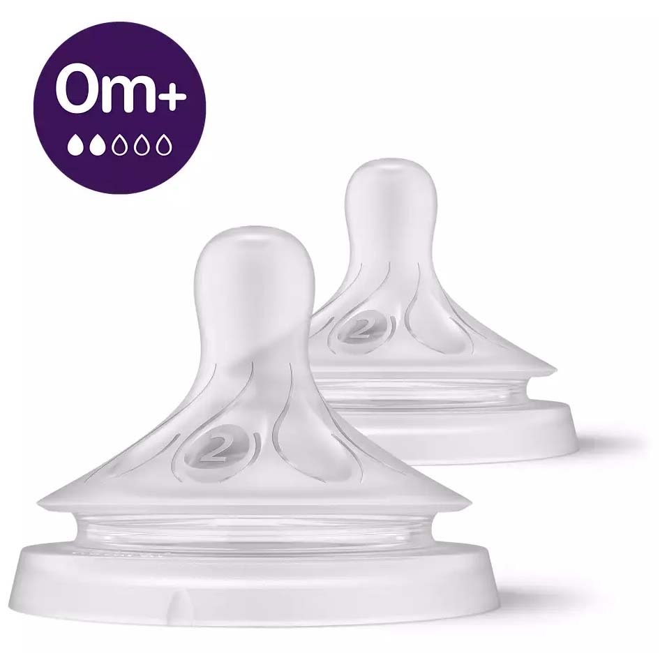 Philips Avent Natural Flesspeen 0M+ transparant