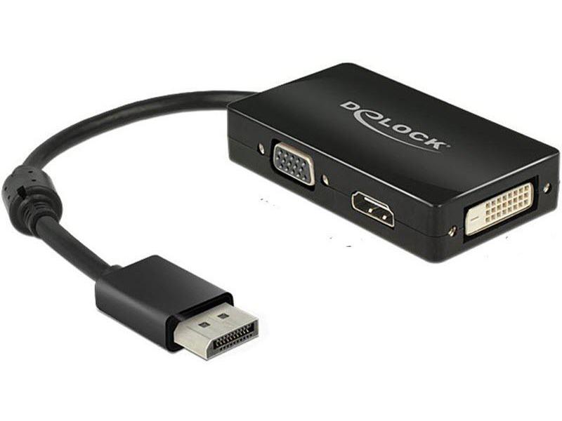 Delock Multiadapter DisplayPort - DVI-I/HDMI/VGA Adapter