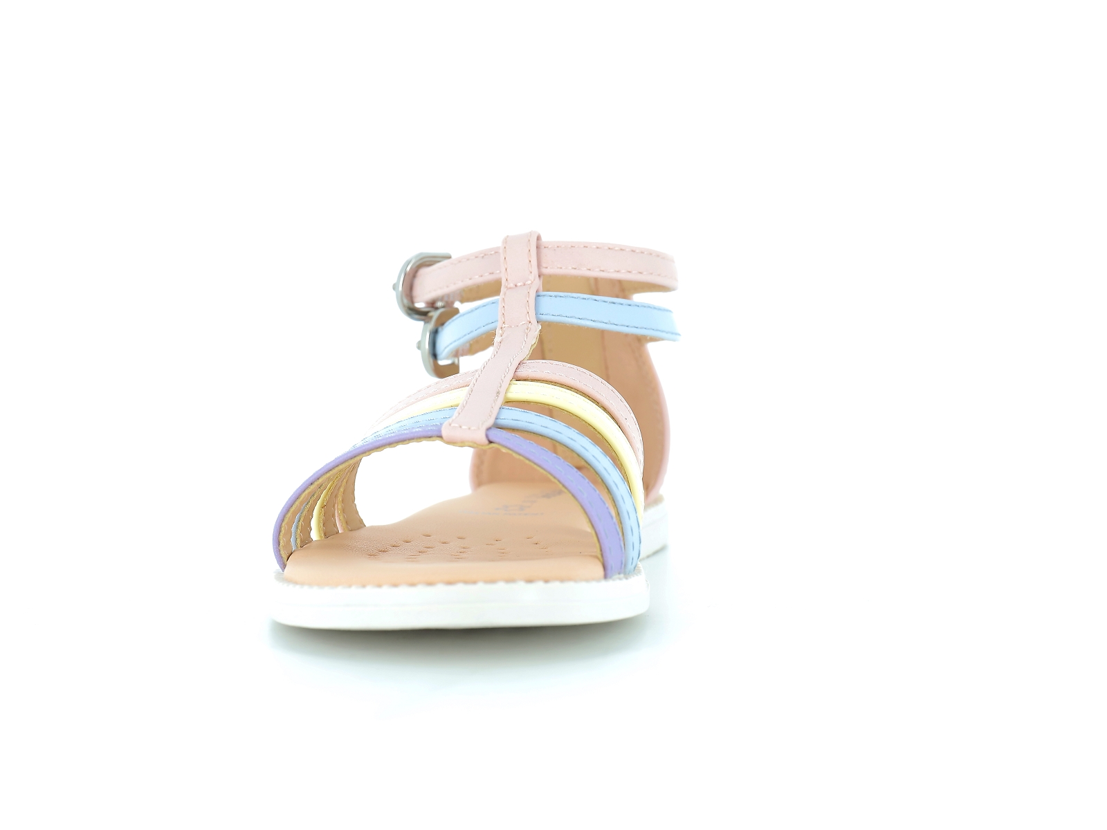 Geox-J KARLY GIRL J7235D Cuir Rose Pâle