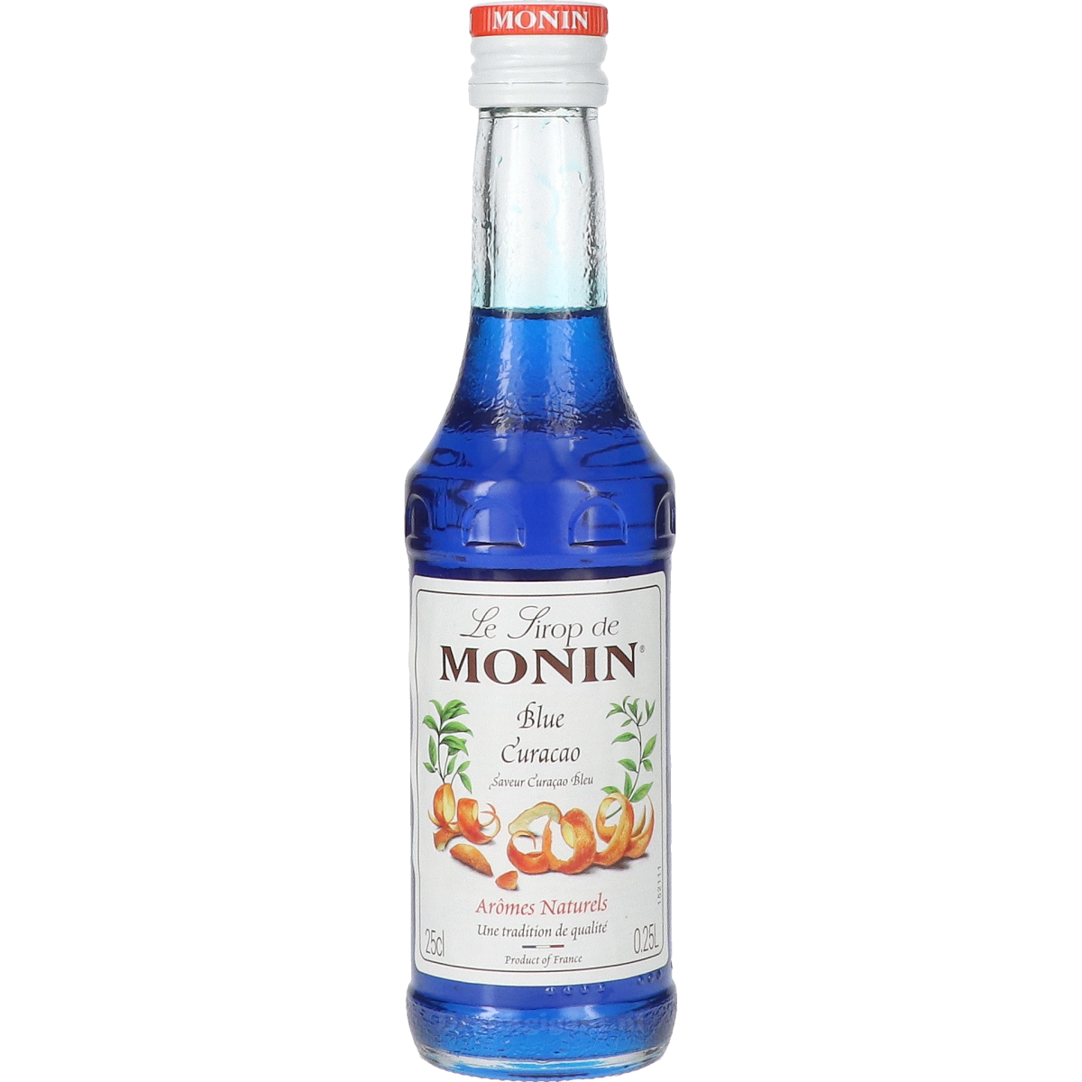 Monin Blue Curacao - Valenciaanse Sinaasappel Siroop Klein 25 cl