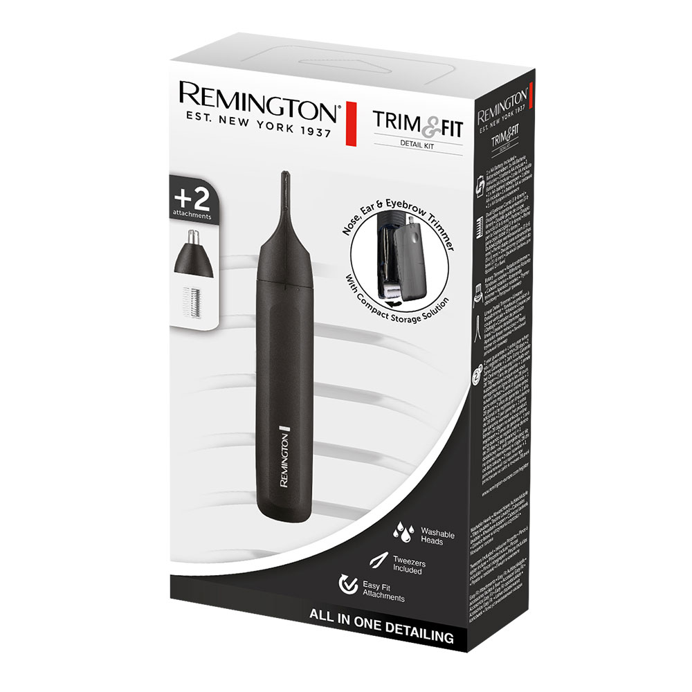 Tondeuse nez, oreilles et sourcils avec espace de rangement TRIM & FIT