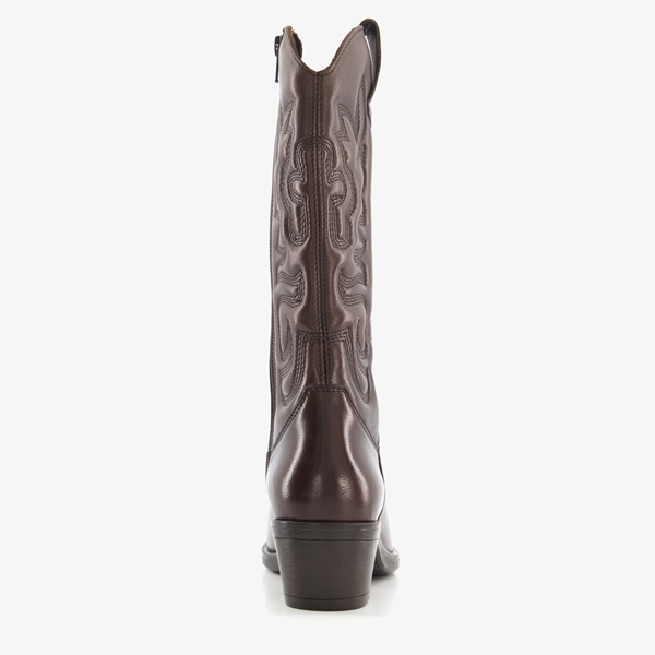 Harper leren dames western boots bruinr