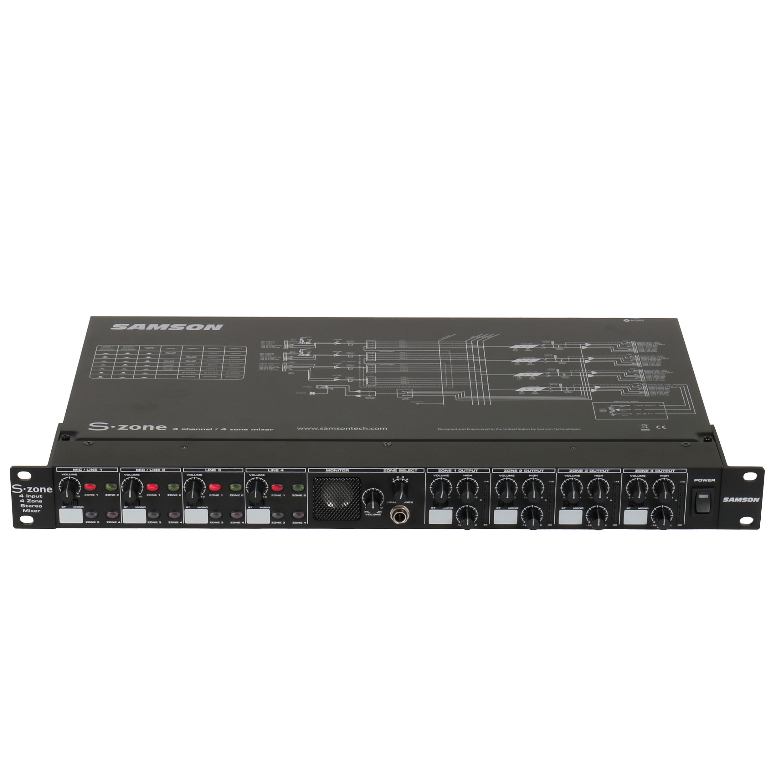 Samson S-Zone 4 kanaals zone mixer