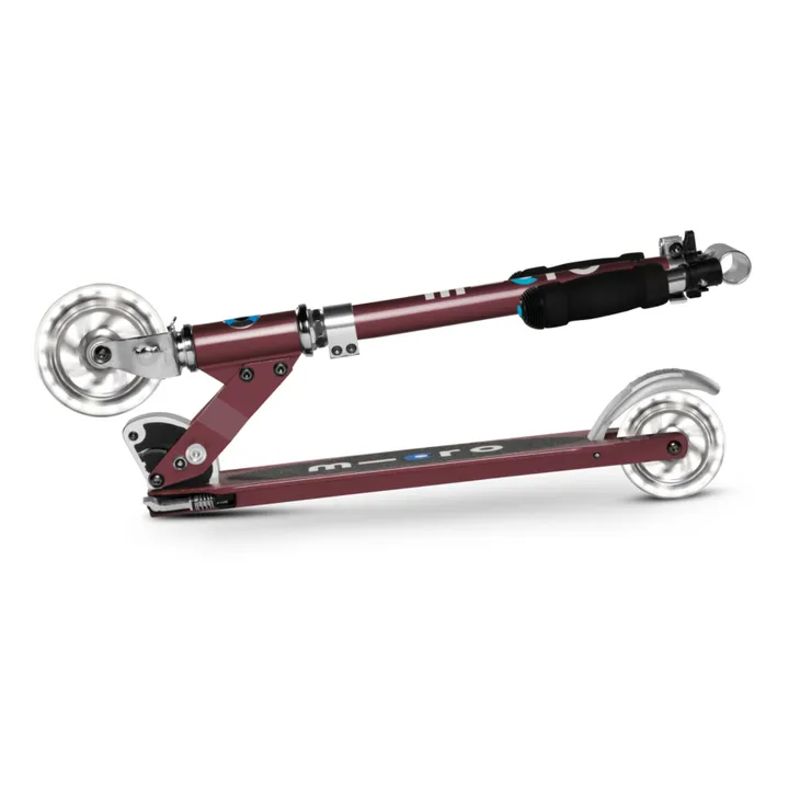 Micro Trottinette Micro Sprite LED | Rouge foncé
