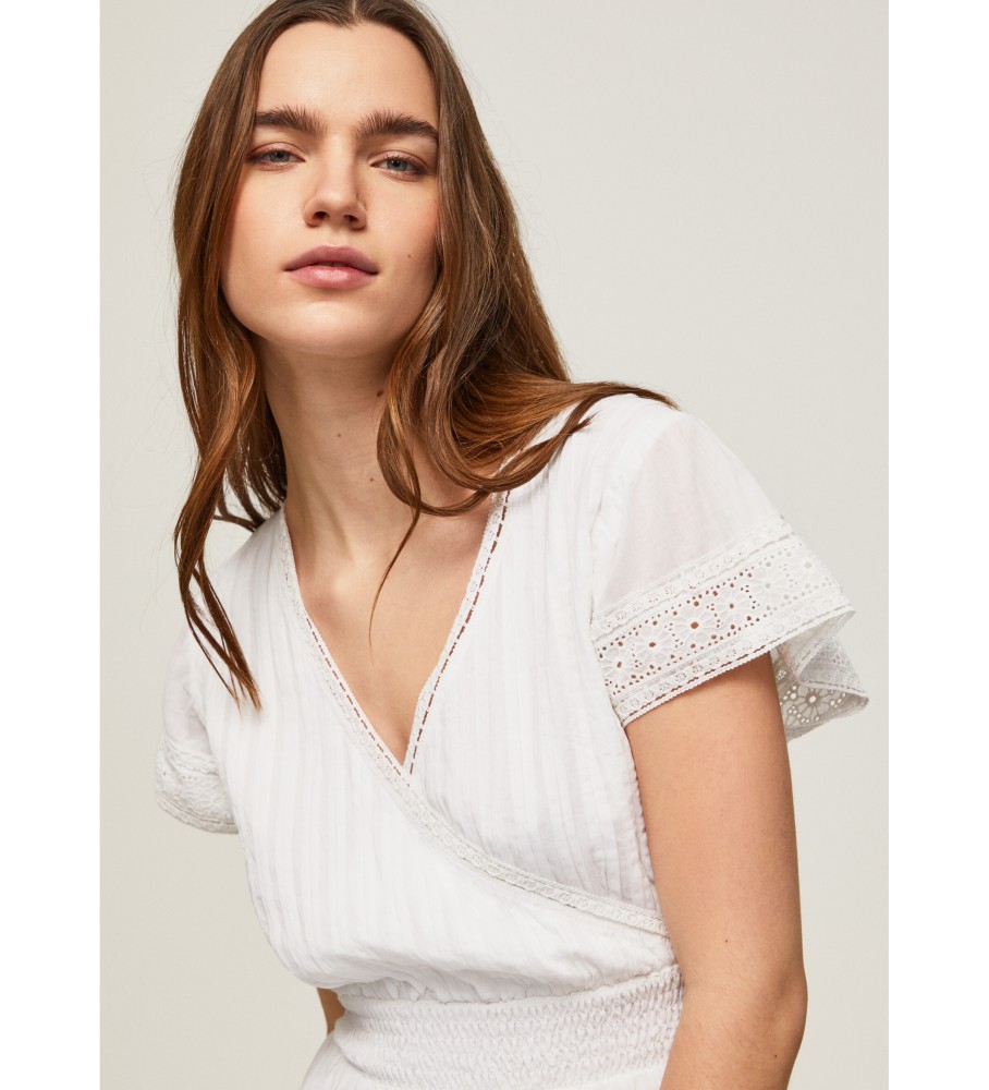 Vestido branco Pepe Jeans Poete