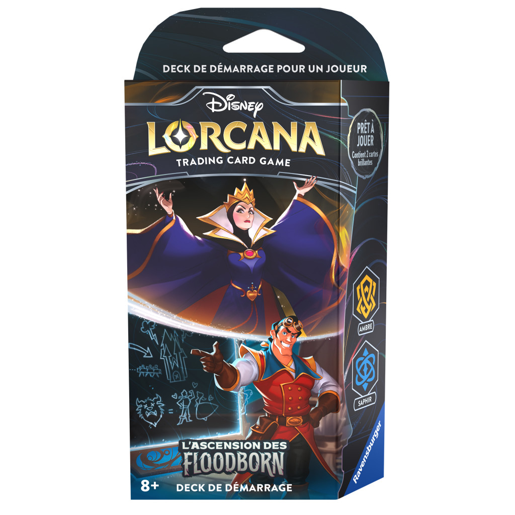 Lorcana - Deck de Démarrage : L'Ascension des Floodborn - La Méchante Reine et Gaston