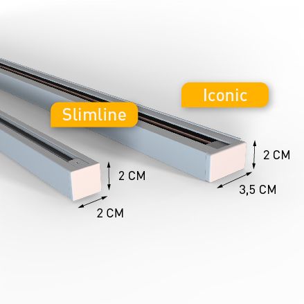Modern railsysteem met 6 hanglampen beige met wit 1-fase - Slimline Keno