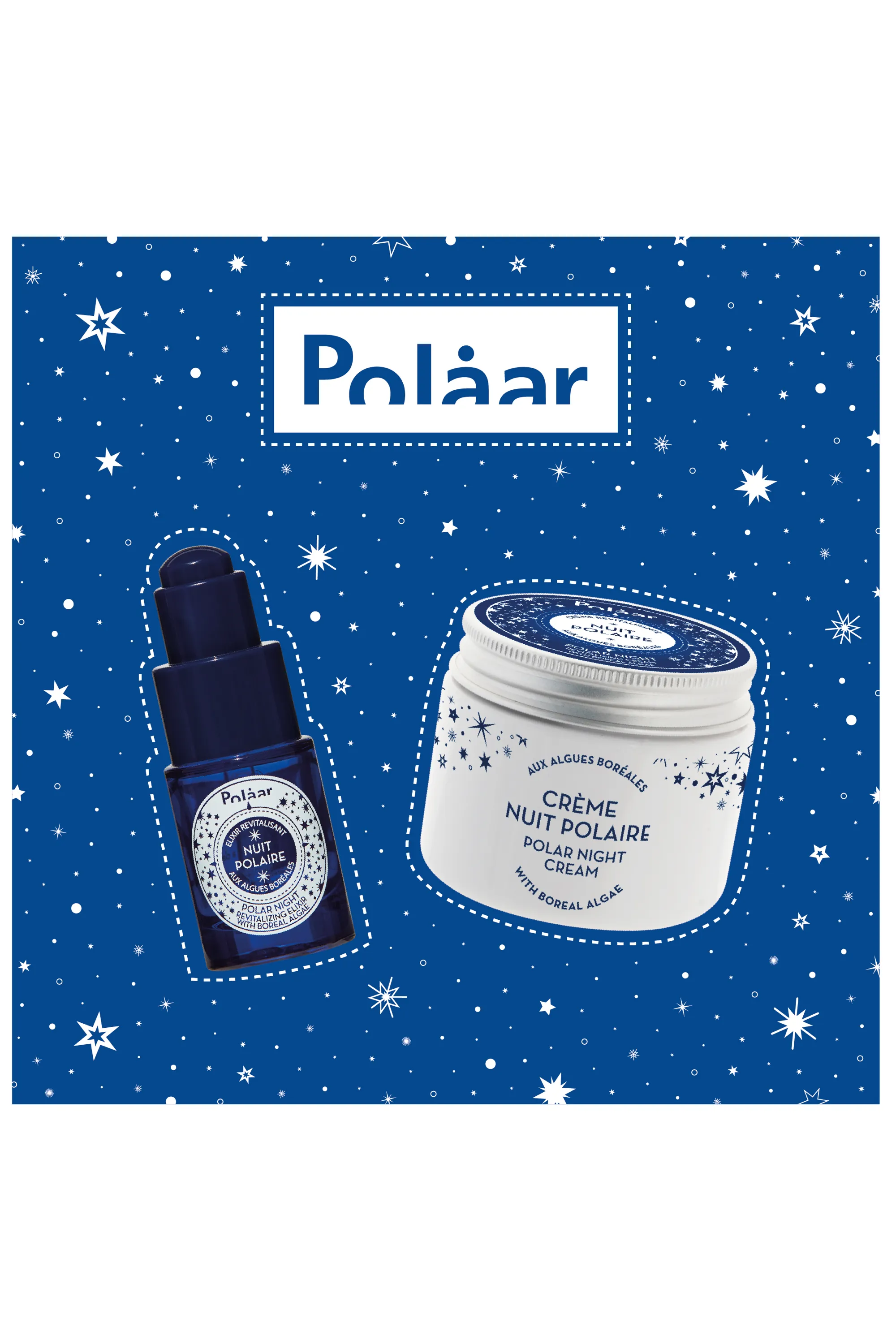 Polaar Coffret Nuit Polaire duo Crème de nuit + Elixir revitalisant