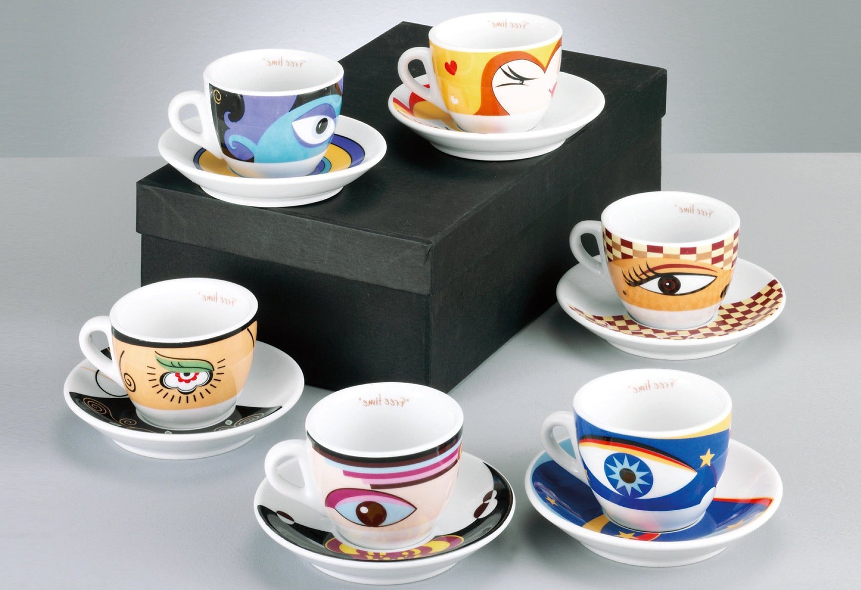 Zeller Present Espressotasse »Magic Eyes« 6 Tassen, 6 Untertassen