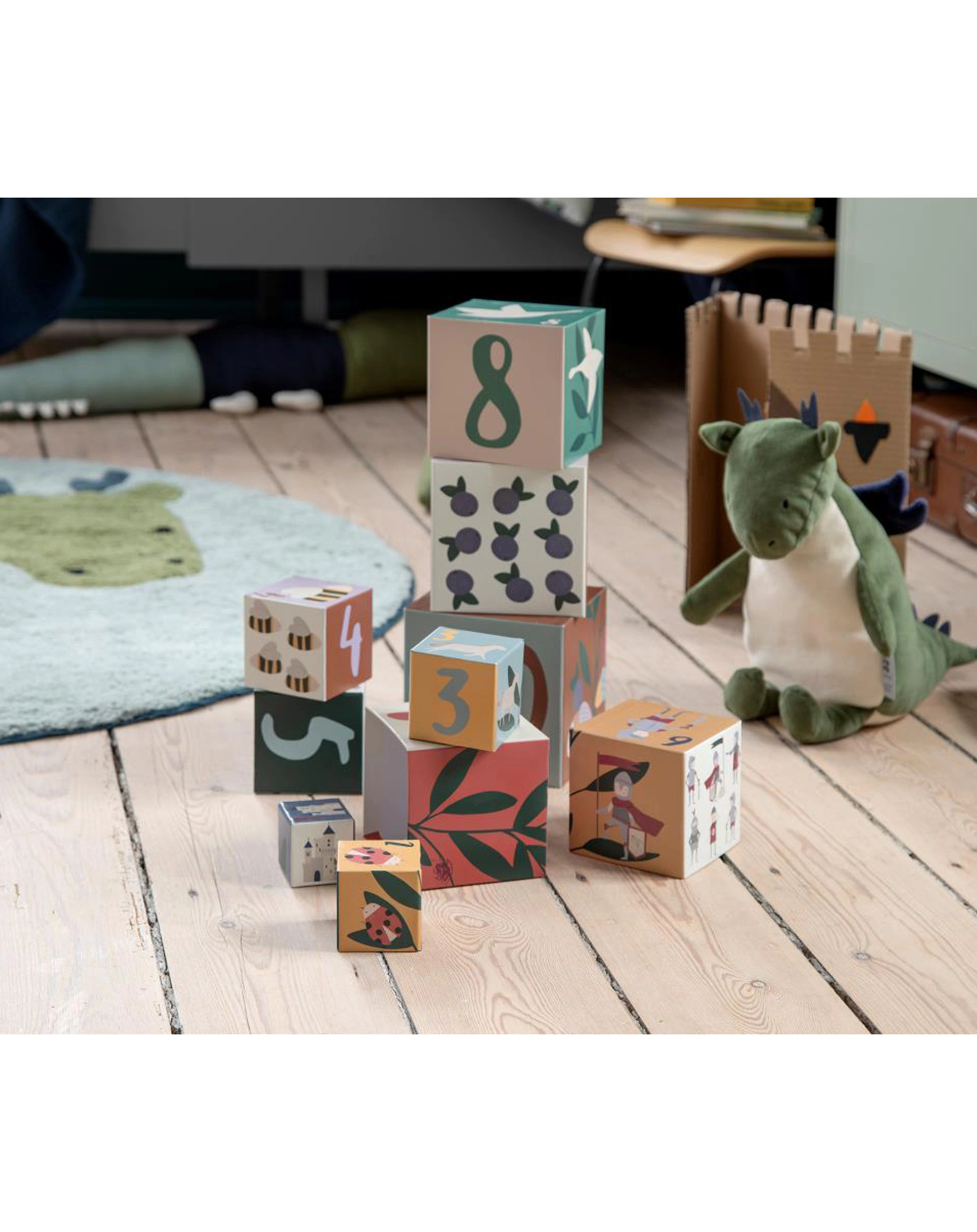 Stapel-Blöcke PIXIE & DRAGON 10-teilig in bunt