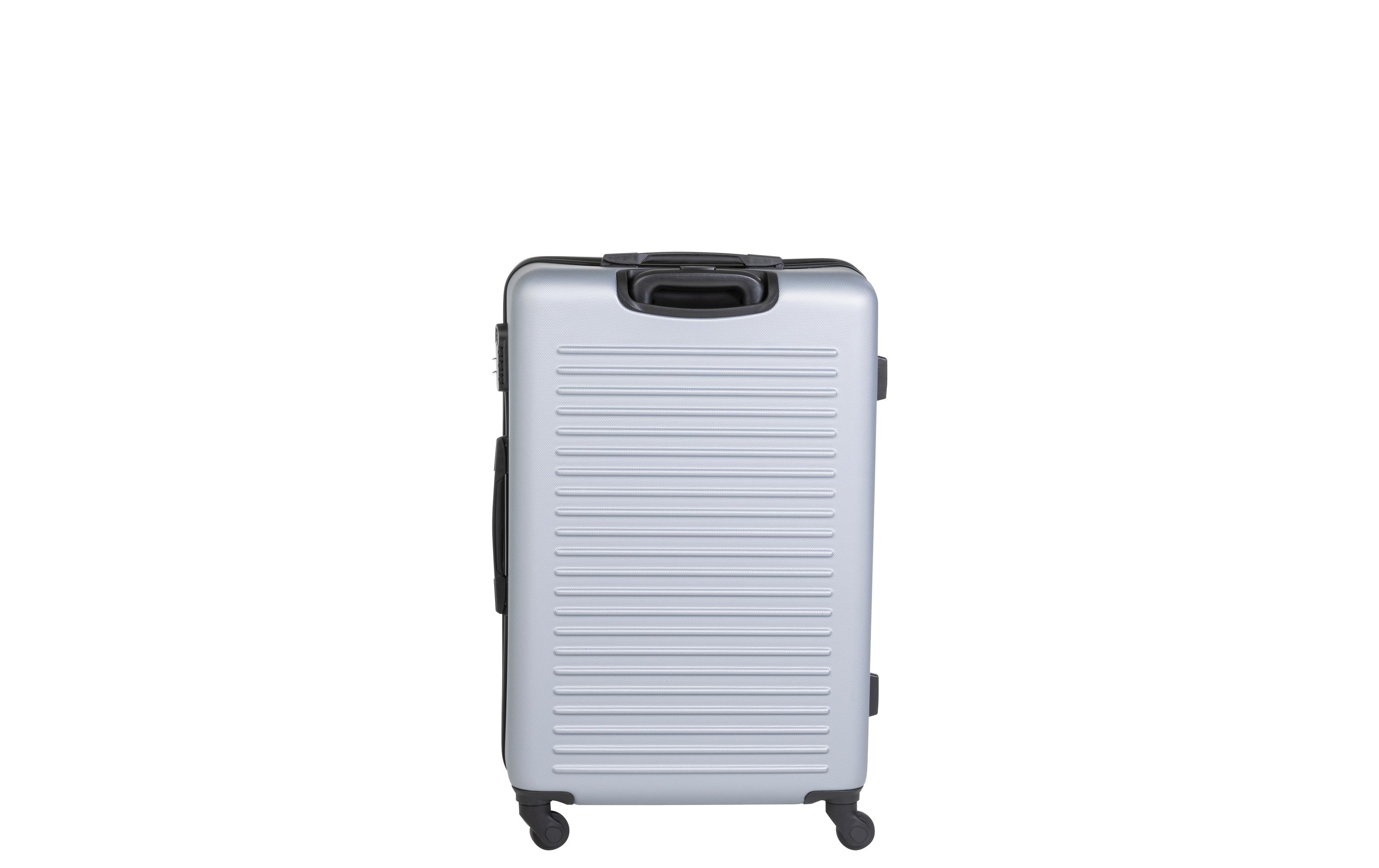 Reisekofferset 3-teiligt, Silbergrau<br>Drei Trolleys unterschiedlicher Grösse