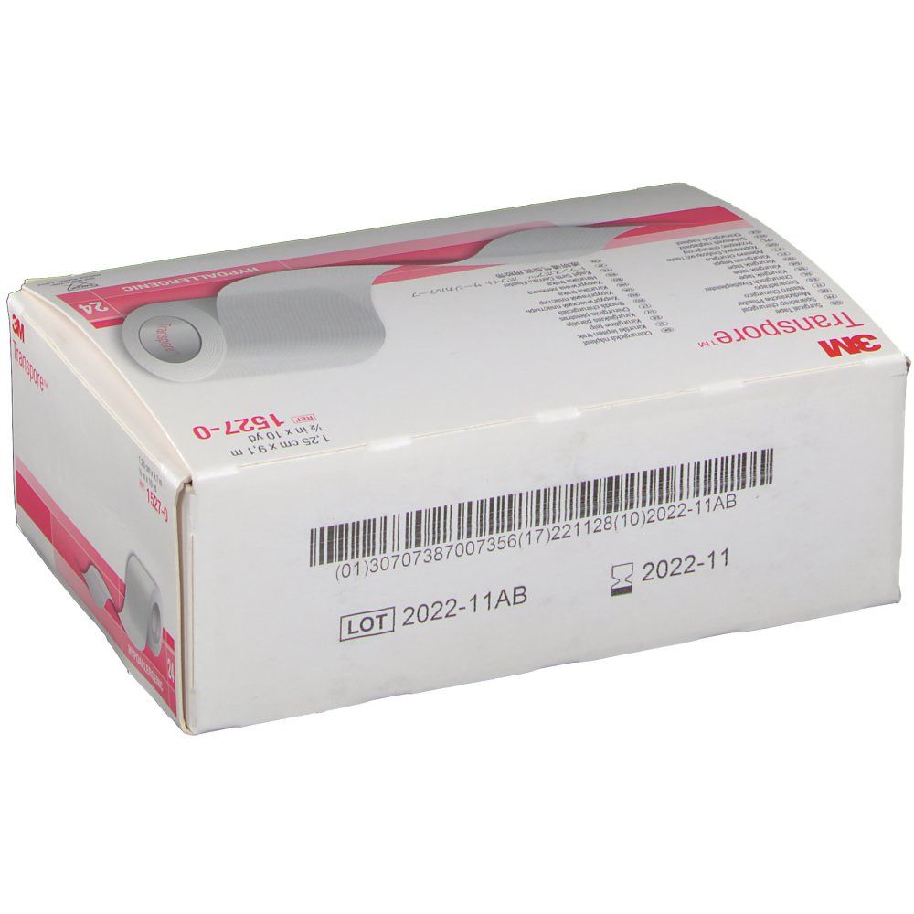 3M Transpore 1,25 cm x 9,1 m