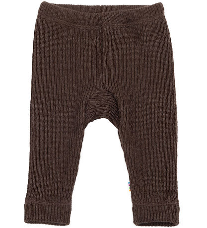Joha Leggings - Strik - Uld - Mørkebrun