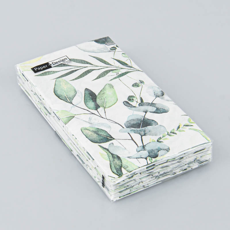 Lot de 15 serviettes 'Eucalyptus'