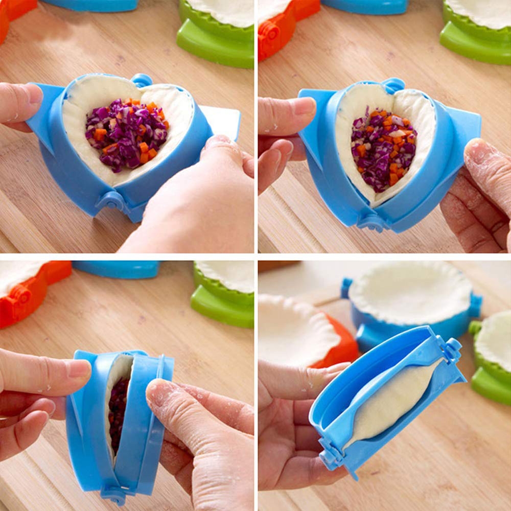 Teigform Empanada-Presse zum Herstellen von Raviolis / Dumplings / Teigtaschen - Grün
