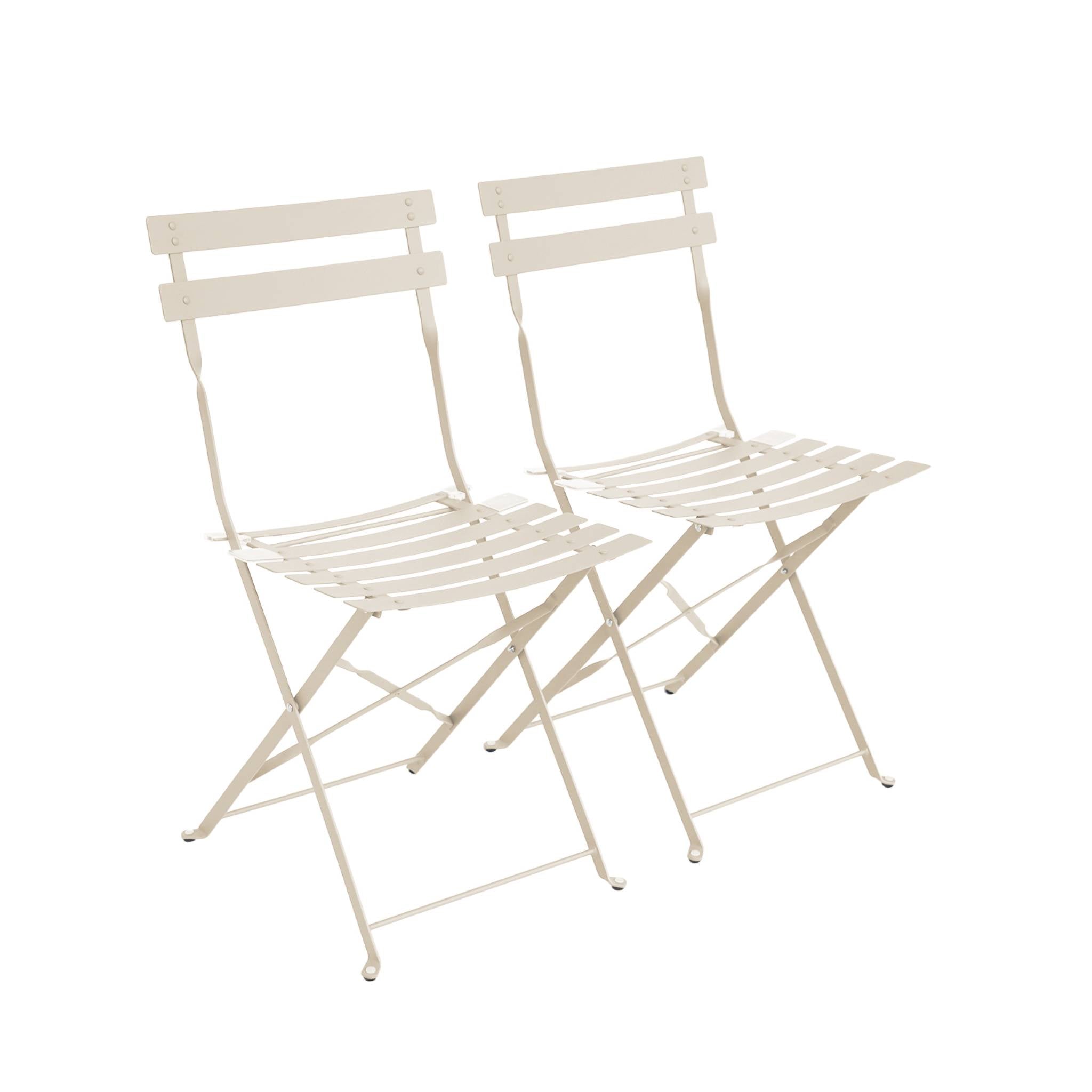 sweeek - Tuinstoelen van metaal opklapbaar (set van 2)