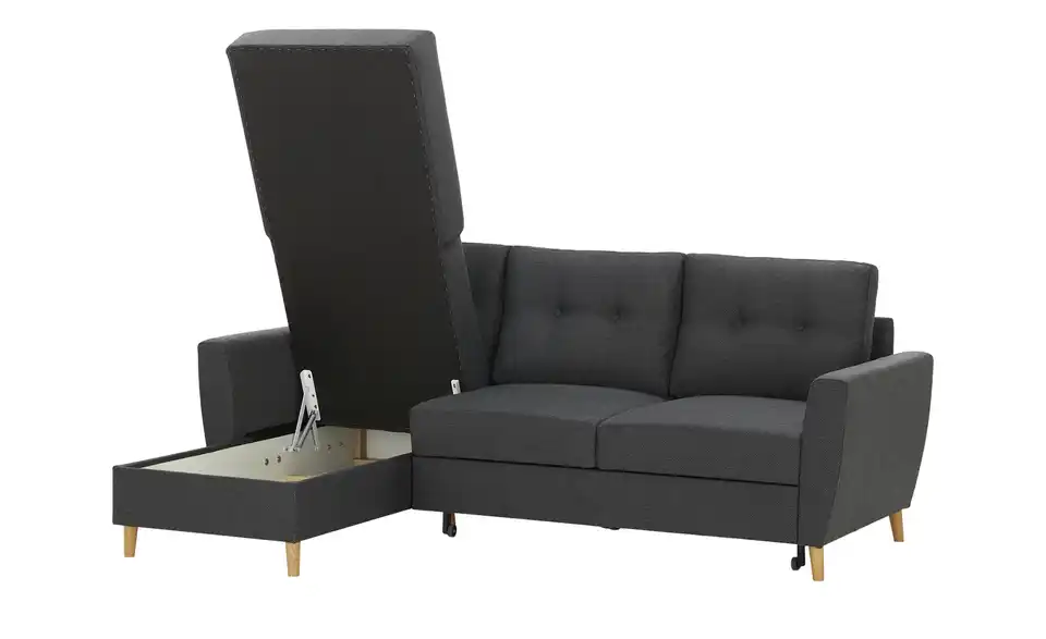 Ecksofa Carla Anthrazit links