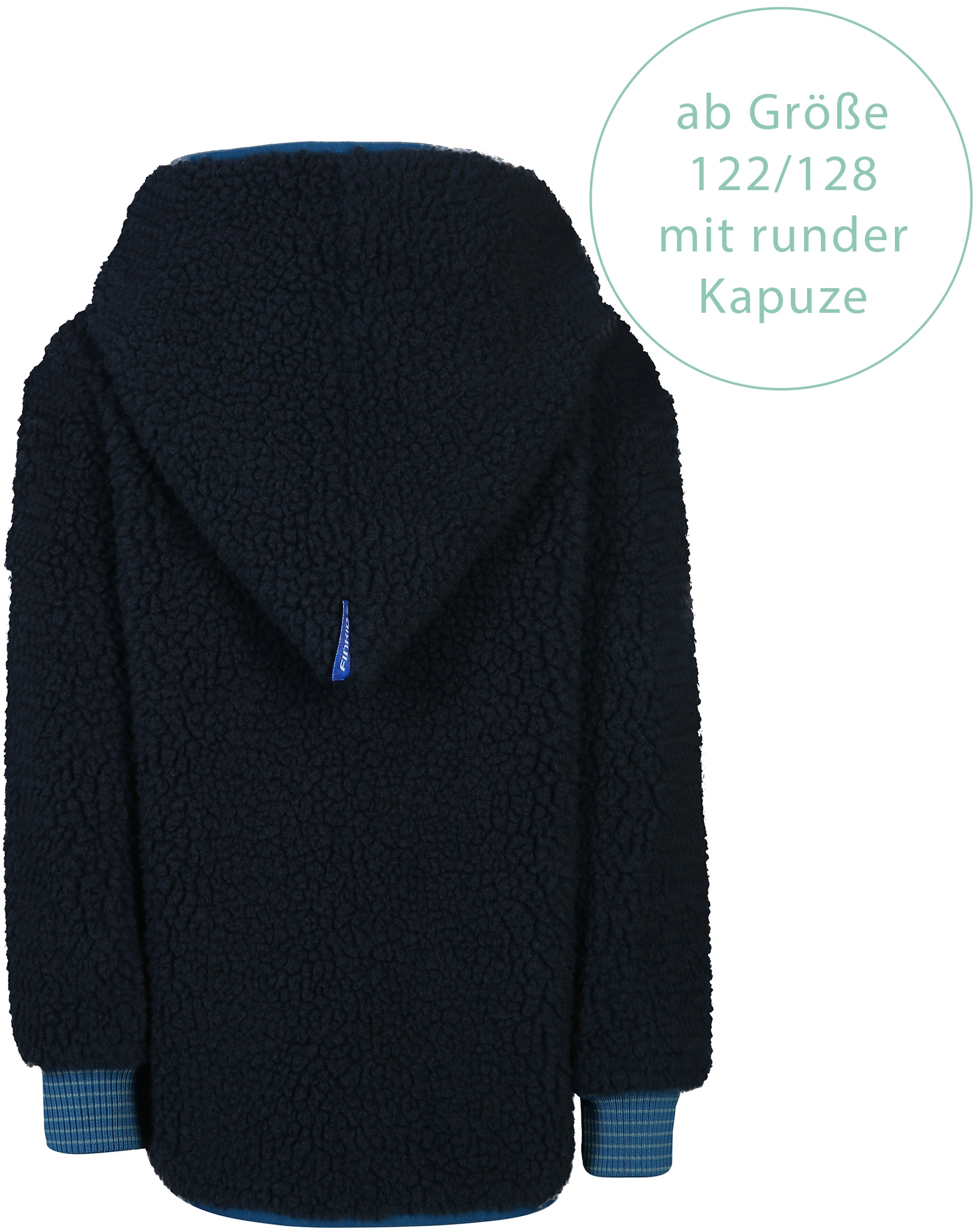 Teddy-Fleecejacke TONTTU NALLE in navy/seaport