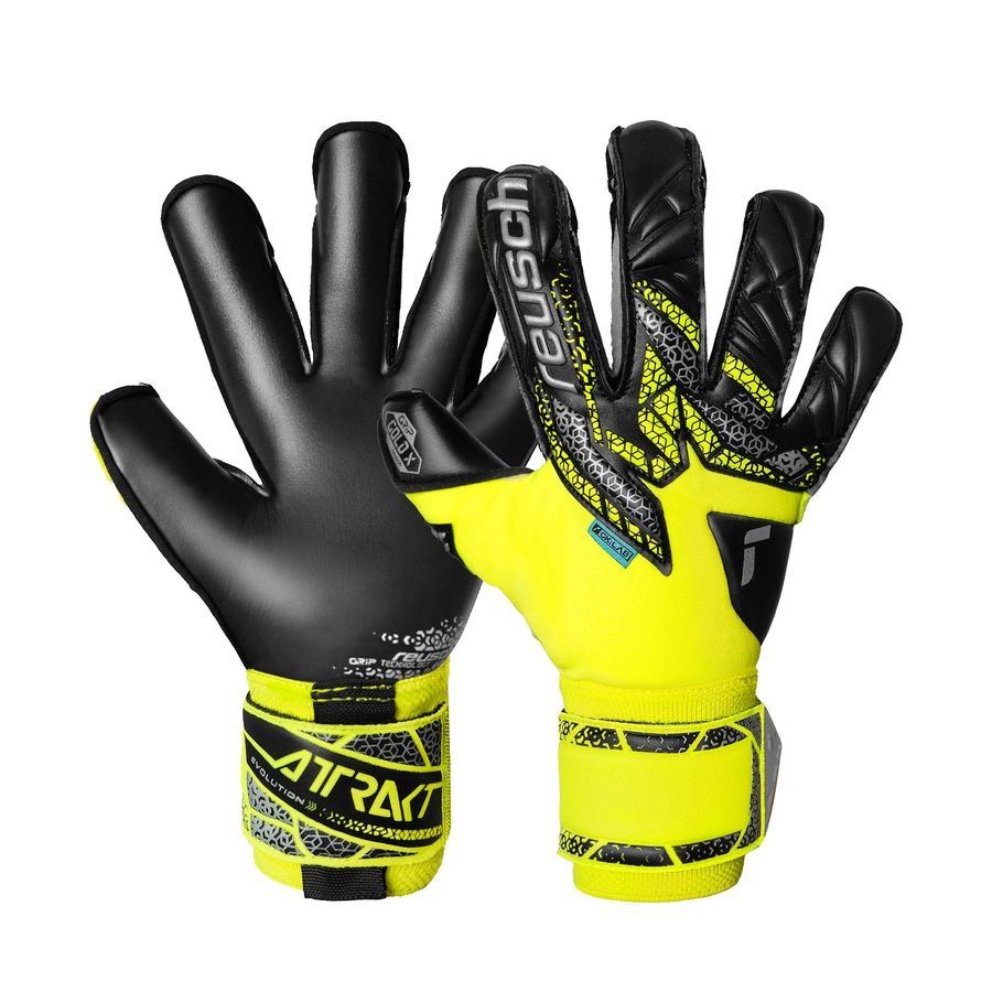 Reusch Gants de Gardien Attrakt Gold X Evolution GK:LAB - Jaune/Argenté/Noir