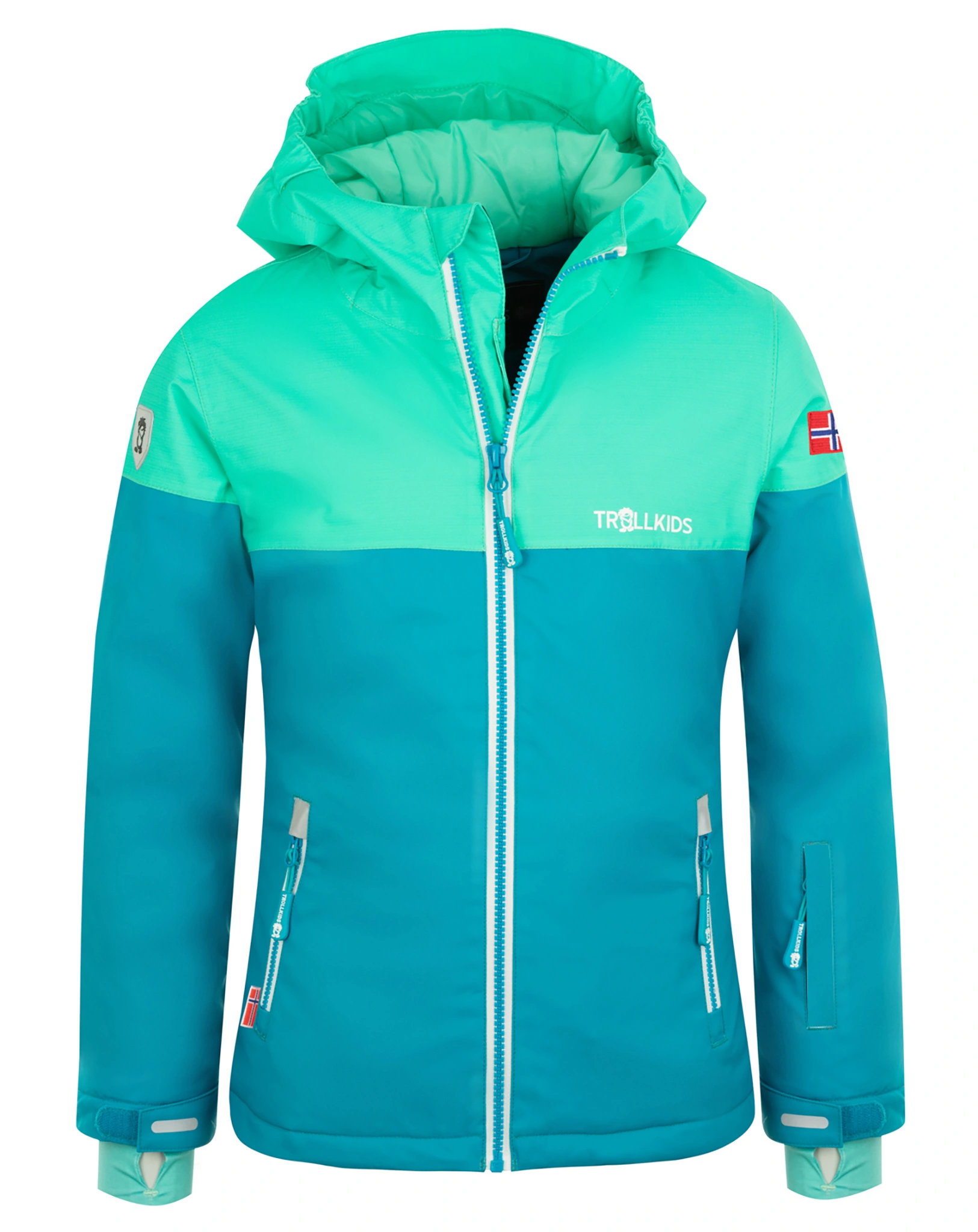Funktions-Winterjacke GIRLS HALLINGDAL in light petrol/mint