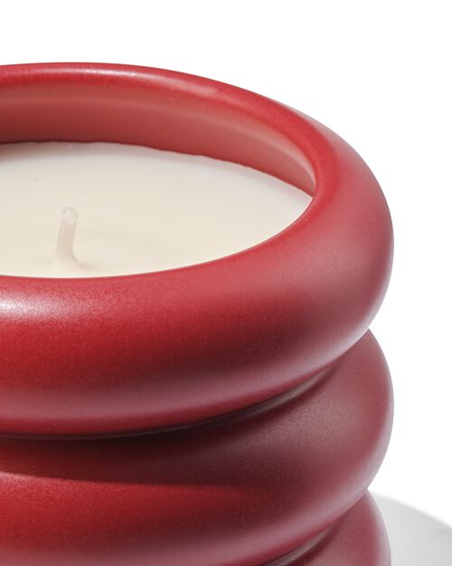 bougie parfumée dans un vase en faïence Ø8x6.4 wild