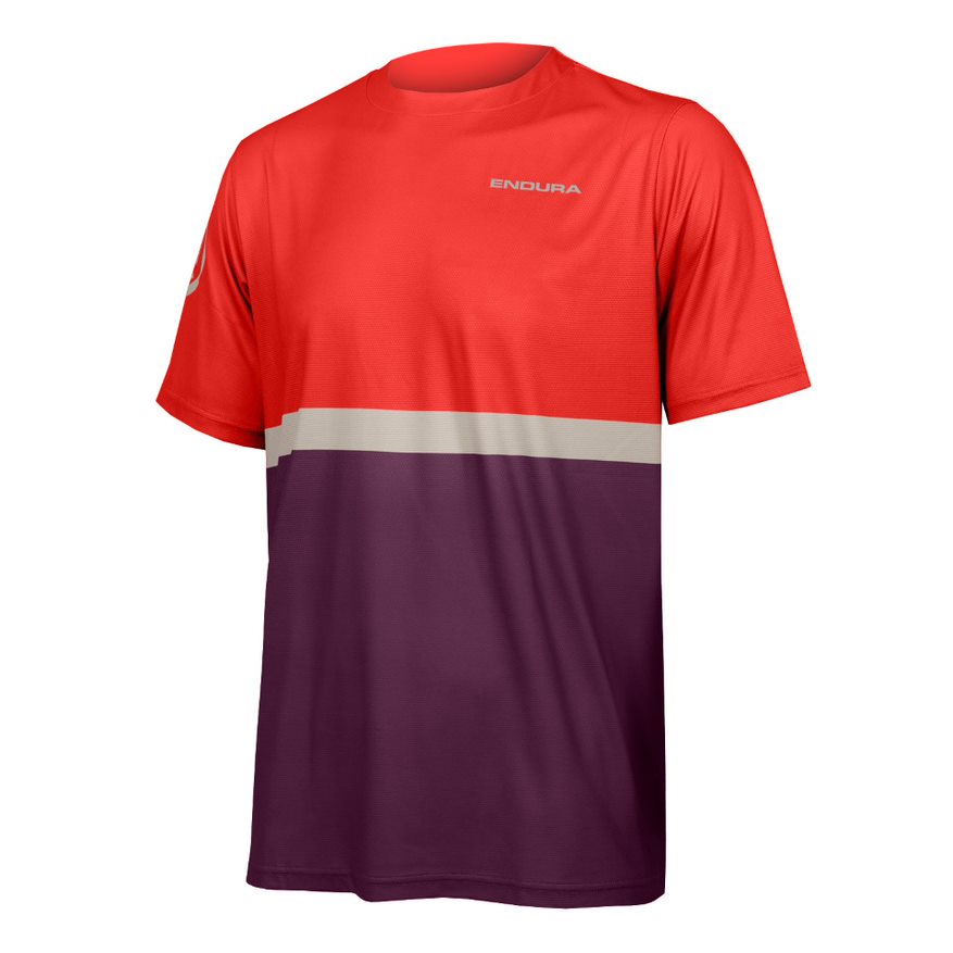 Endura SingleTrack Core Tee Cykeltrøje Aubergine