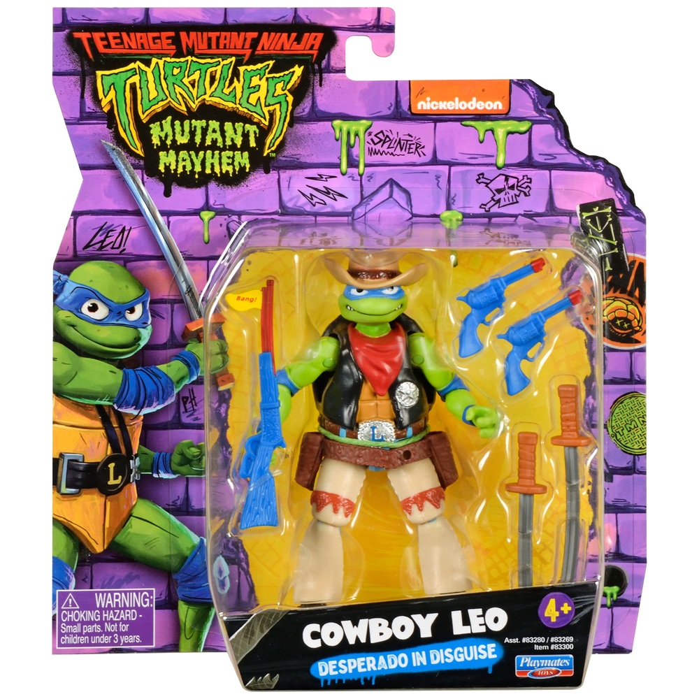 Teenage Mutant Ninja Turtles Mutant Mayhem Figur - Cowboy Leonardo