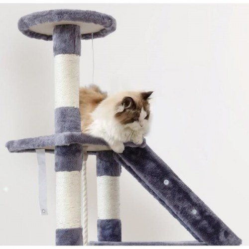 Árvore para gatos Marie da Cstore com poste de sisal cinza