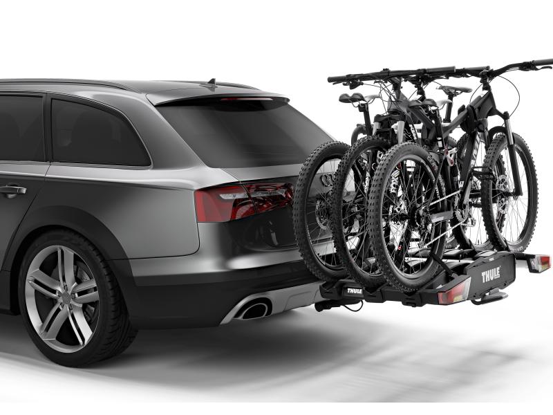 Thule Anhängerkupplungsträger EasyFold XT 3 Komplett zusammenklappbare Fahrradträger für Anhängekupplung