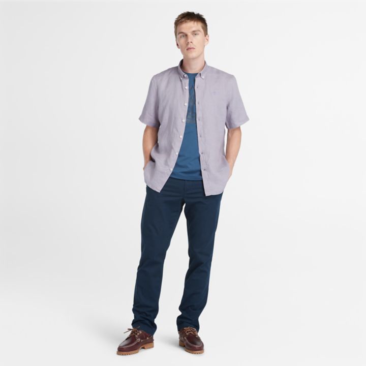 Calça chino Squam Lake Stretch para homem, na cor azul marinho.
