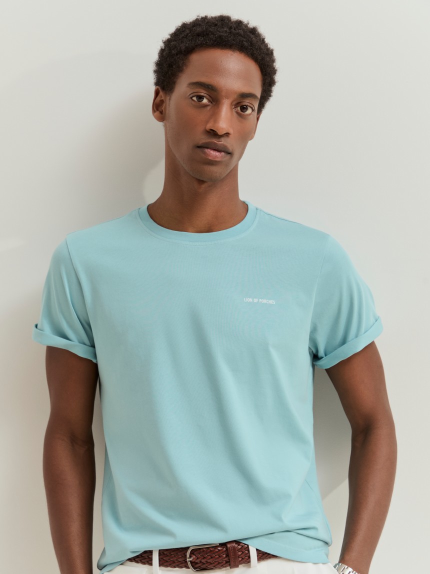 T-shirt de manga curta em algodão