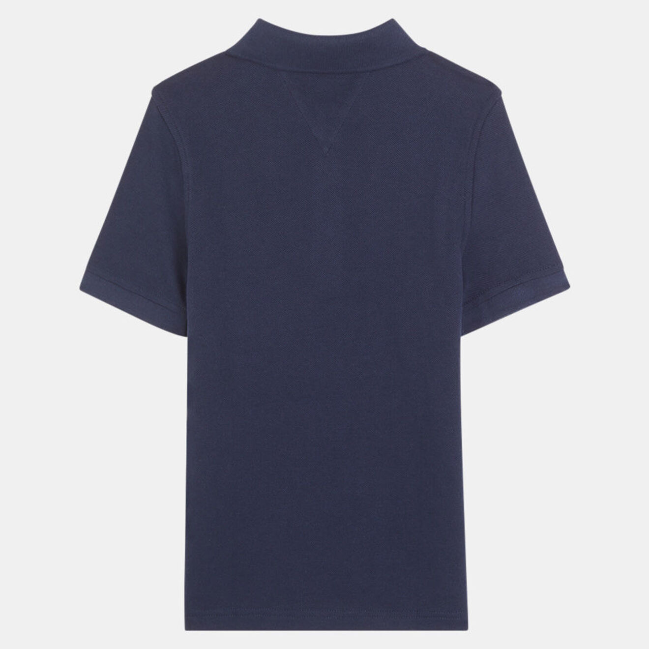 Tommy Hilfiger Polo en Coton organique piqué à bandes bleu marine