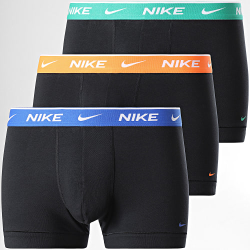 Lot De 3 Boxers PKE1008 Noir Bleu Roi Orange Vert