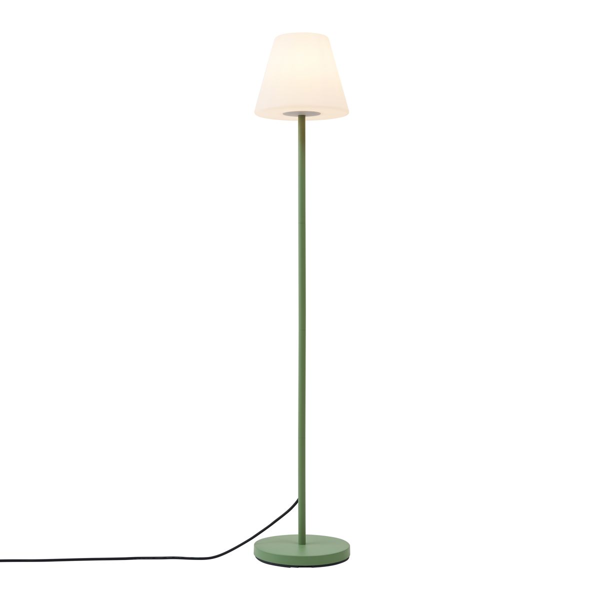 Buiten vloerlamp groen met witte kap IP65 - Virginia