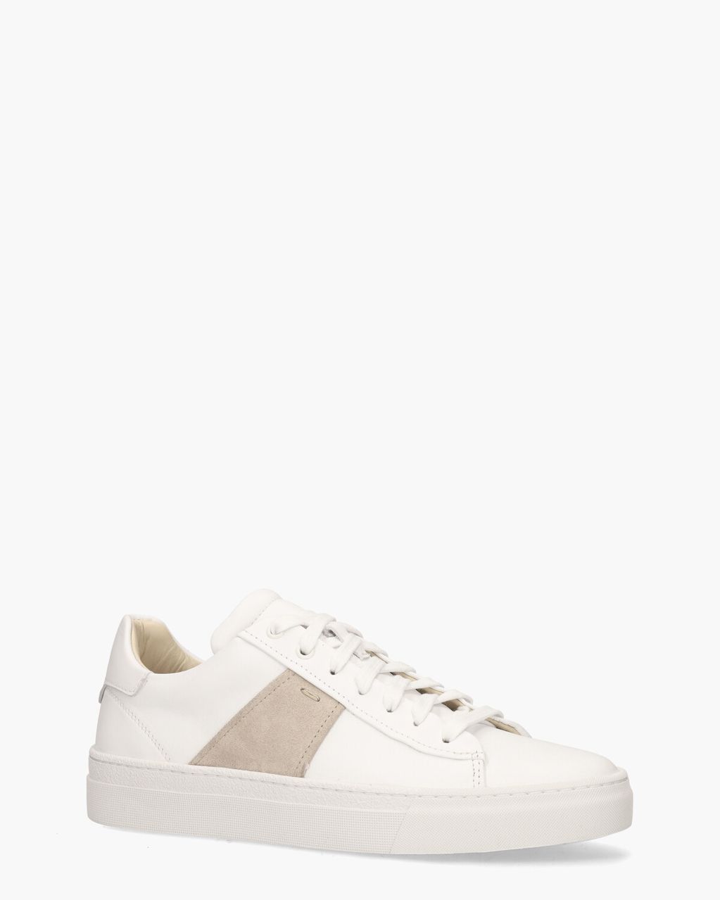 Daniel Kenneth Teun Wit/Taupe Herensneakers