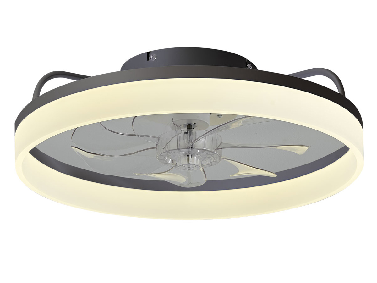 FlinQ AeroGlow slimme plafondventilator met verlichting - Black
