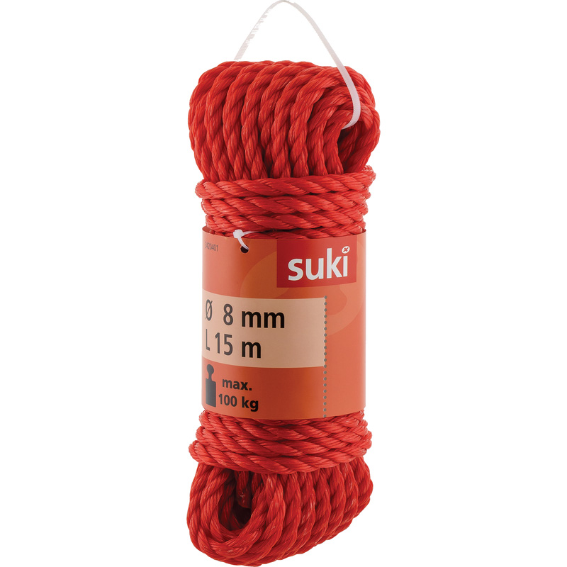 Koord gedraaid Rood 8mm