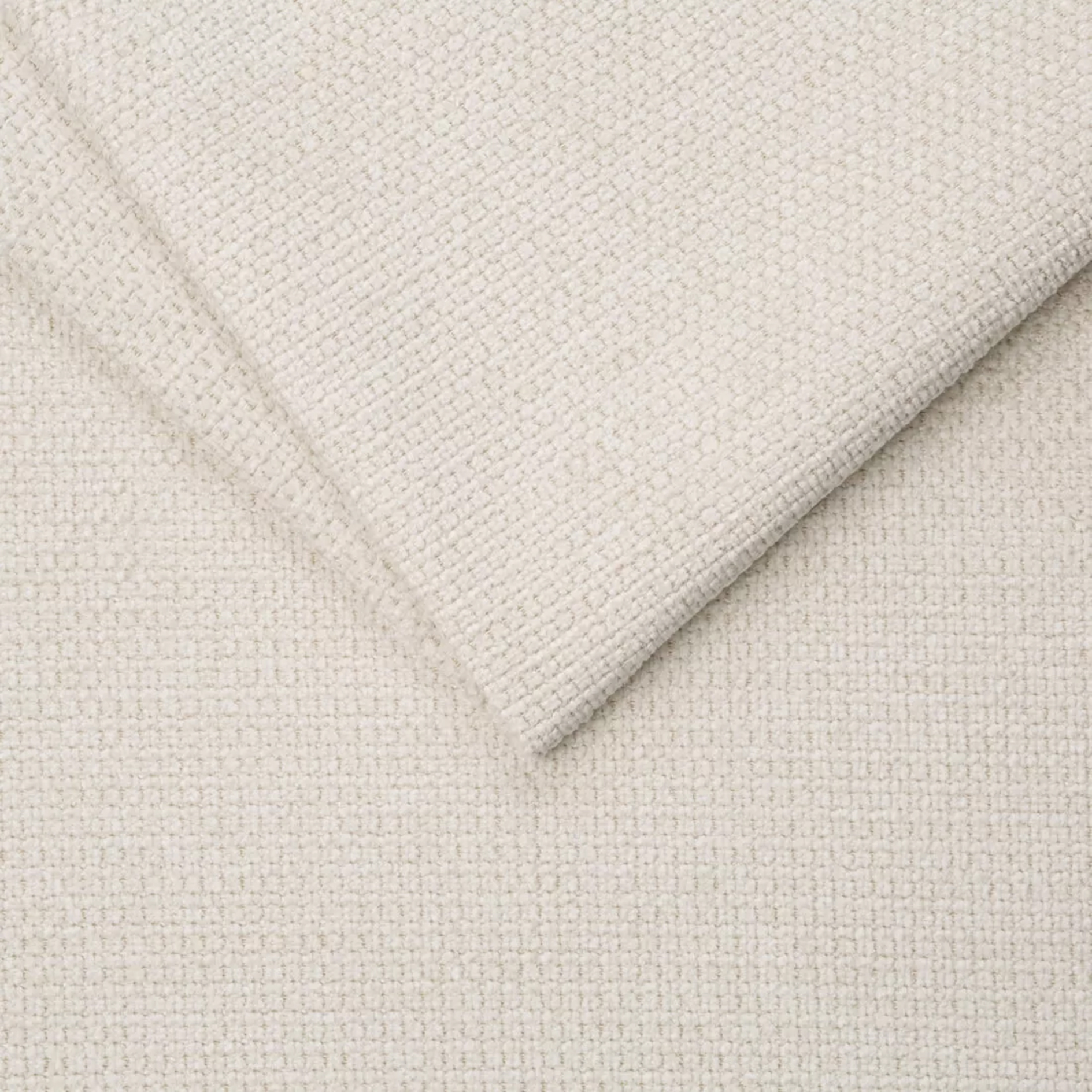 Wohnlandschaft - cream - Liegefunktion und Staukasten - Recamiere rechts
