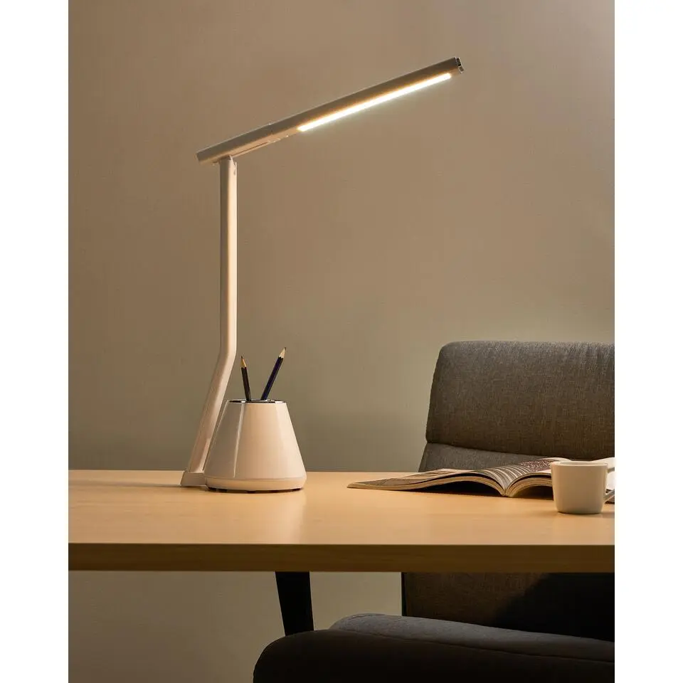 DENEB - Bureaulamp LED - Wit - Synthetisch materiaal