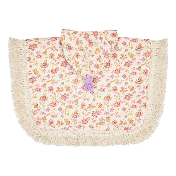 Louise Misha Poncho de bain Mael en coton bio | Crème