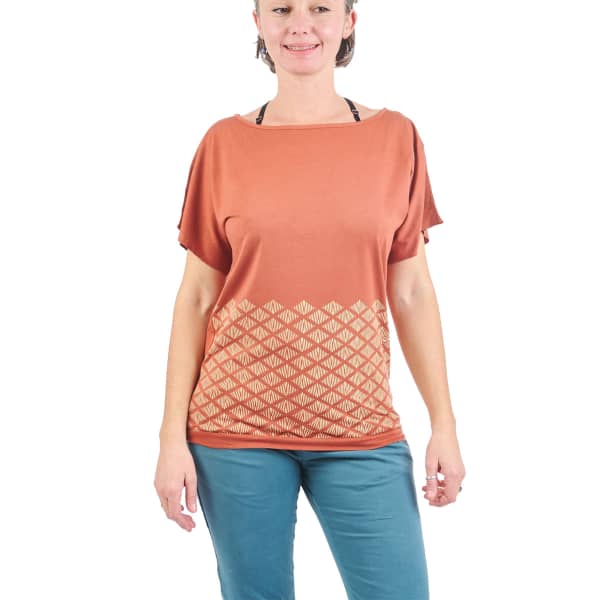 T-shirt escalade NOGRAD WOOD WOMEN TERRACOTTA