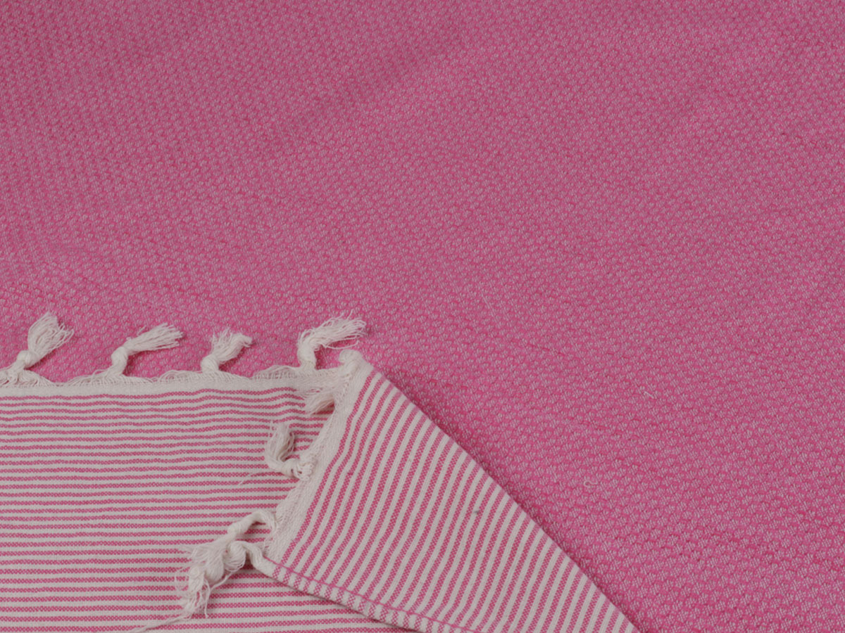 PHLOX 100 x 200 cm hamamdoek - honingraat fuchsia