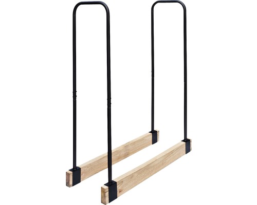 Verstelbare houten plank, zwart