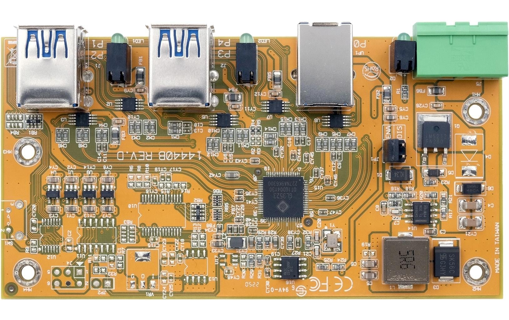 USB-Hub EX-1185HMVS-2-PL4-Port USB 3.2 Gen 1 HUB-Platine mit 15KV ESD Überspannungsschutz