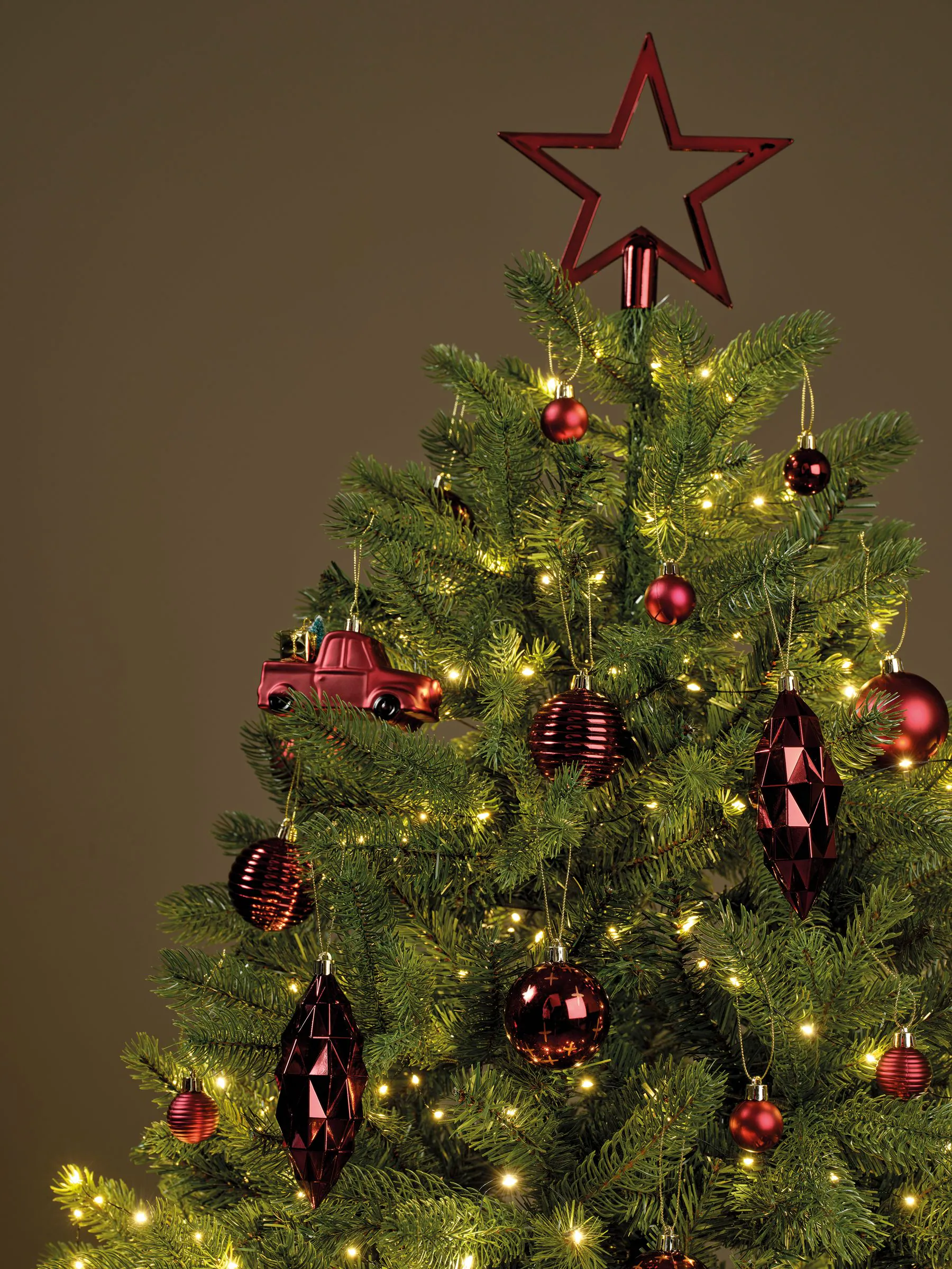 Decoris 67 Pieces onbreekbare Kerstmisboomversieringen en Kerstmisballen