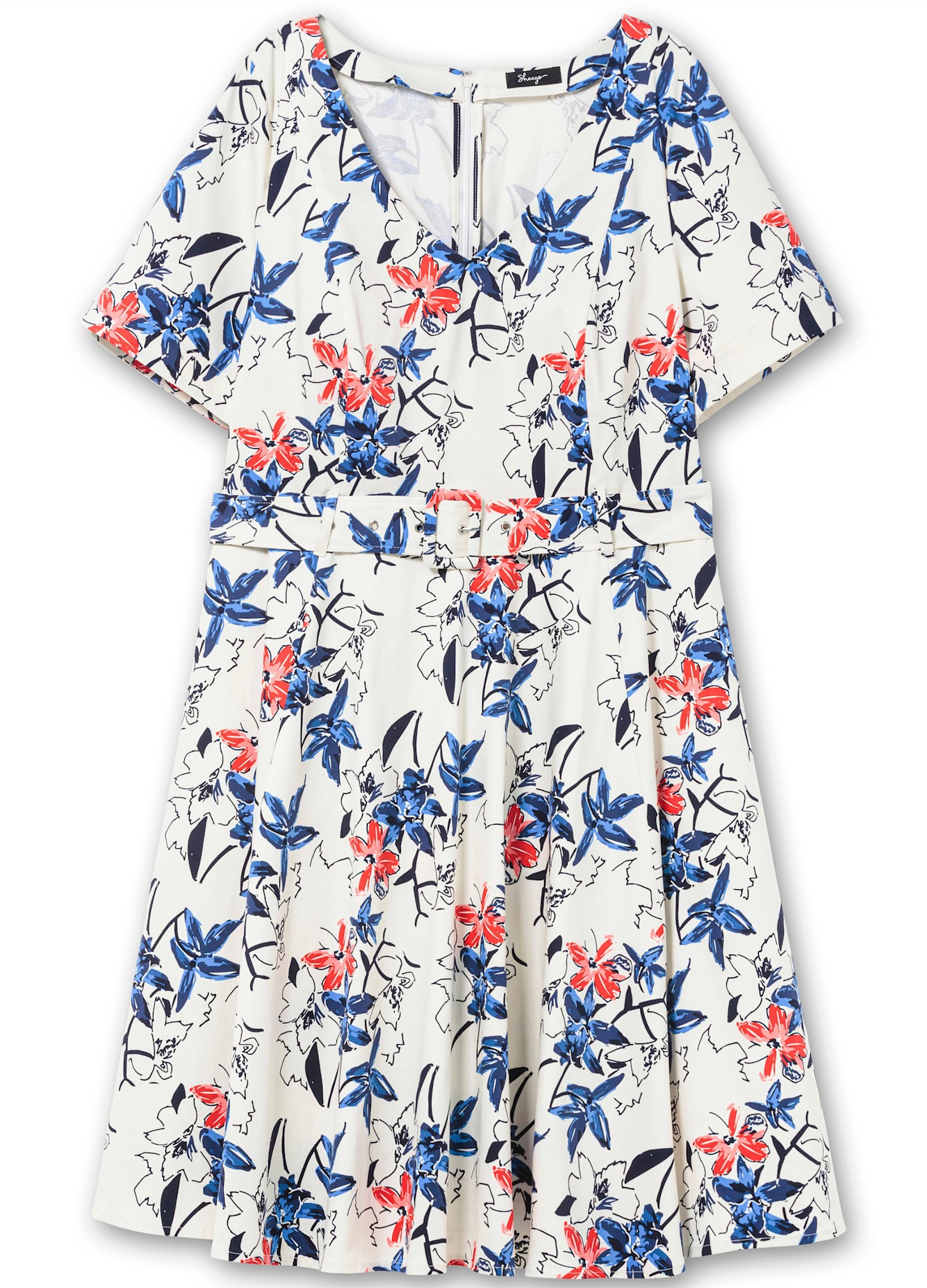 Sheego Cocktailkleid »Abendkleid« Nahttasche
